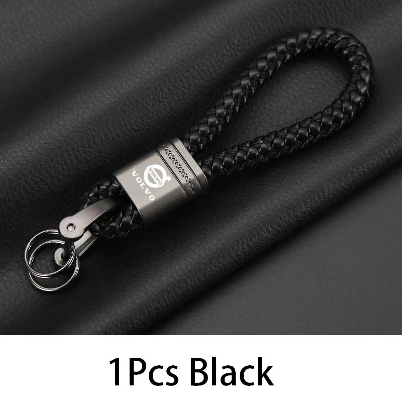 For Volvo XC90 XC60 V50 S60 V70 V60 V40 S90 olestar AWD XC40 S80 Car Key Ring Metal Keychains Braided Rope Zinc Alloy Key Chain