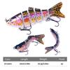New 18g Multi-Jointed Micro Fish Lure, 6 Sections, Bionic Design for Bass and Asp Fishing.