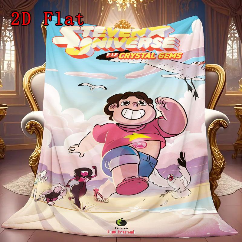 Steven Universe 2D Flat Pattern Flannel Blanket High quality All Seasons Warmth and Comfort Perfect for Christmas Gifts.MMT0918084