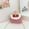 Adorable Red Pearl Handheld Princess Purse For Little Girls With Charming Cartoon Design