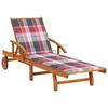 VidaXL Garden Lounge Chair with Cushion Solid Acacia Wood