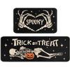 Halloween Kitchen Rug Set Skull Pumpkin Ghost Design Carpet Long Floor Mat Halloween Gift Halloween Home Decor Rugs Bedside Mats