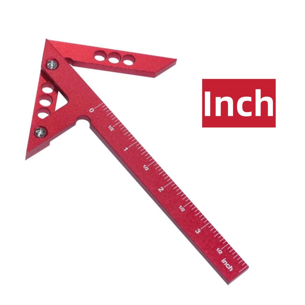 Столярный угольник Алюминиевый угольник Транспортир Центроискатель Деревообработка 3D Многоугольный Разметочный Измерительный Угольник Центроискатель