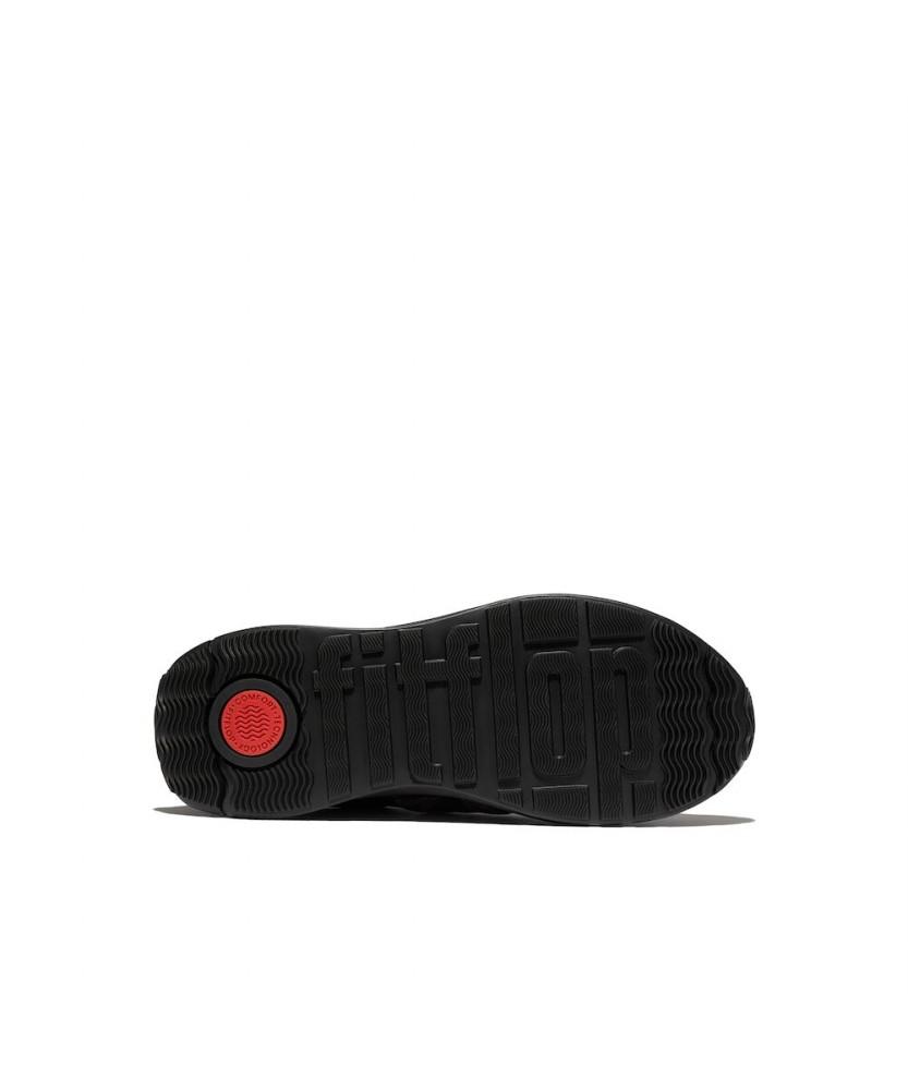 Fitflop [F-Mode] Women'S Leopard Suede Mix Platform Sneakers - Black/Chocolate Mix (Ft59K2N065)