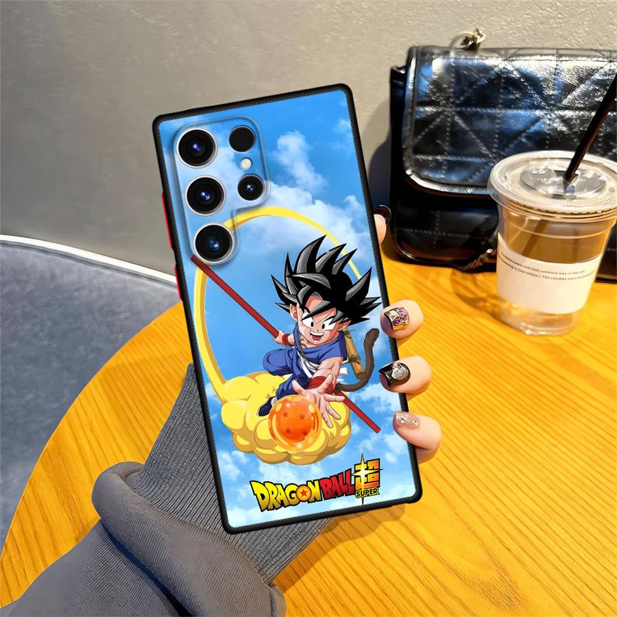 Чехол для Samsung Galaxy S10 S23 Ultra S22 Plus S21 S9 S25 Edge S24 FE S20 Задняя крышка телефона Логотип Dragon Ball Goku