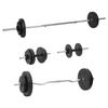 VidaXL Dumbbell and Bar Set with Plates 60 Kg, Dumbbells, Physical Training Equipment, Set of 3145027