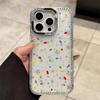 Чехол для телефона с принтом в горошек и стразами, подходит для iPhone 17 16 15 14 13 12 11 Pro/Max/Plus, противоударная задняя крышка