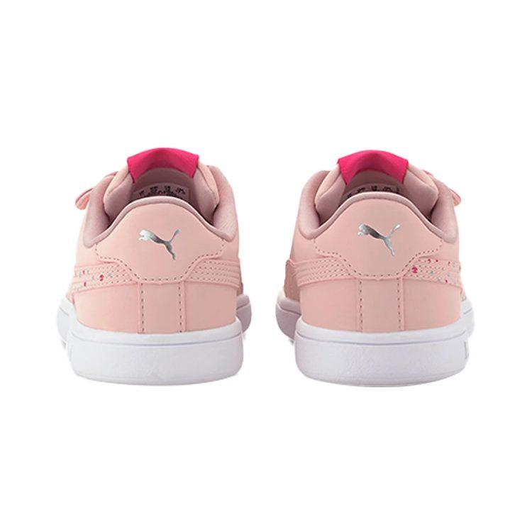 Puma Smash Collection Кожаная детская обувь для активного образа жизни Розовый Дети в возрасте от 3 до 7 лет 373187-01