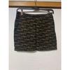 Used ALBA ROSA all-over logo print mini skirt black vintage original rare