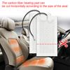 Universal Built-in Car Seat Heater Kit Fit 2 Seats DC 12V Carbon Fiber Heating Pads with 3 Levels Control Switch System