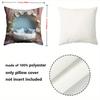 Floral Wreath Cushions With Cozy Basket Bed Design Polyester pillowcase, sofa decorative cushion cov Headboard Pillow