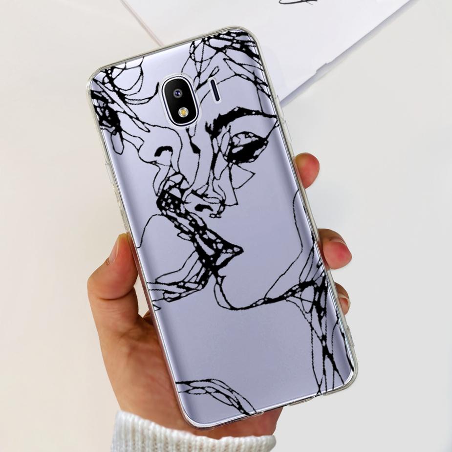 Чехол для Samsung Galaxy J4 2018 SM-J400F Роскошный Прозрачный Силиконовый Мягкий ТПУ Чехол для Телефона Для Samsung J4 Plus J4+ J415F Задняя Крышка Capa