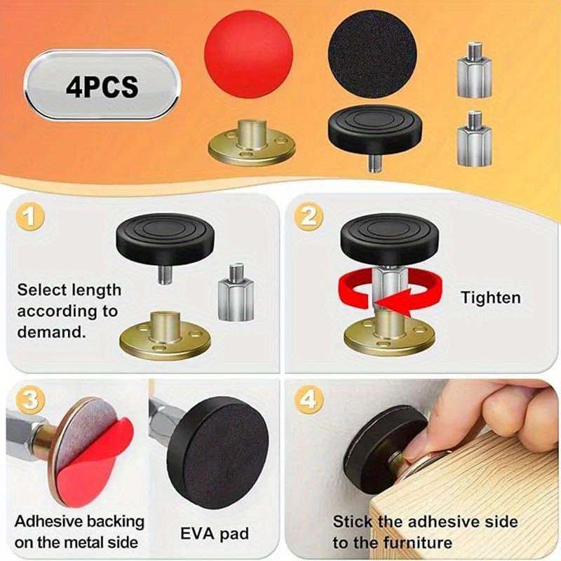 4 шт. 84-110 Регулируемая резьбовая рама, инструмент, стопоры для изголовья, прикроватные изголовья