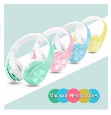 Обновляющая стереогарнитура Macaron Bluetooth-наушник Наушники Беспроводная гарнитура Handsfree Универсальная для смарт-устройств Мобильный ТВ ПК Планшет