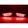 2PCS Reflector For Mazda CX-3 CX3 2015 2016 2017 2018 2019 2020 Car LED Rear Fog Lamp Brake Light Turn Signal Light