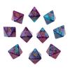 10 Штук Многогранных Кубиков Коллекция Многогранные Кубики D8 для TRPG Игры D Dragons Коллекция 8-гранных Кубиков