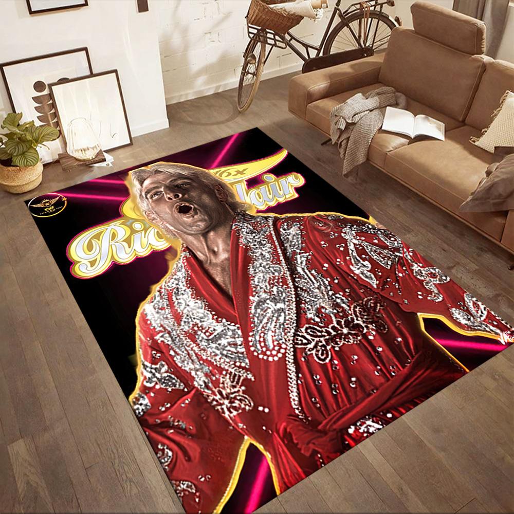 Ric Flair2 Square rugs are a great choice for living rooms, bedrooms, home décor, and as gifts.