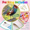DIY Digital Oil Painting Kit Beautiful peacock in lush forest. handmade oil painting. canvas coloring. handmade gift. home decoration.