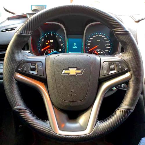 AABHO1 For Chevrolet CRUZE sail 3 MALIBU XL Cavalier Equinox DIY Custom leather carbon fiber car steering wheel cover auto parts