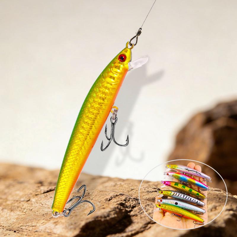 High-vibration short-blade Minnow lure15PCS10CM8.8GLong-range casting lure for bass and mandarin fish fishing gear