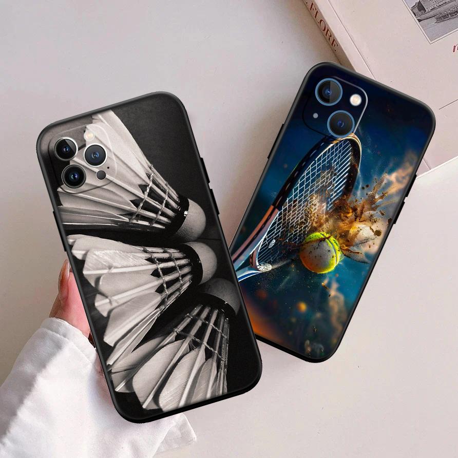 RA6 Badminton Sports Phone Case for OPPO A40 A60 A80 A15 A16 A16K A12 A17 A17K A54 A54S A53 A53S A55 A56 A57 A98 F23