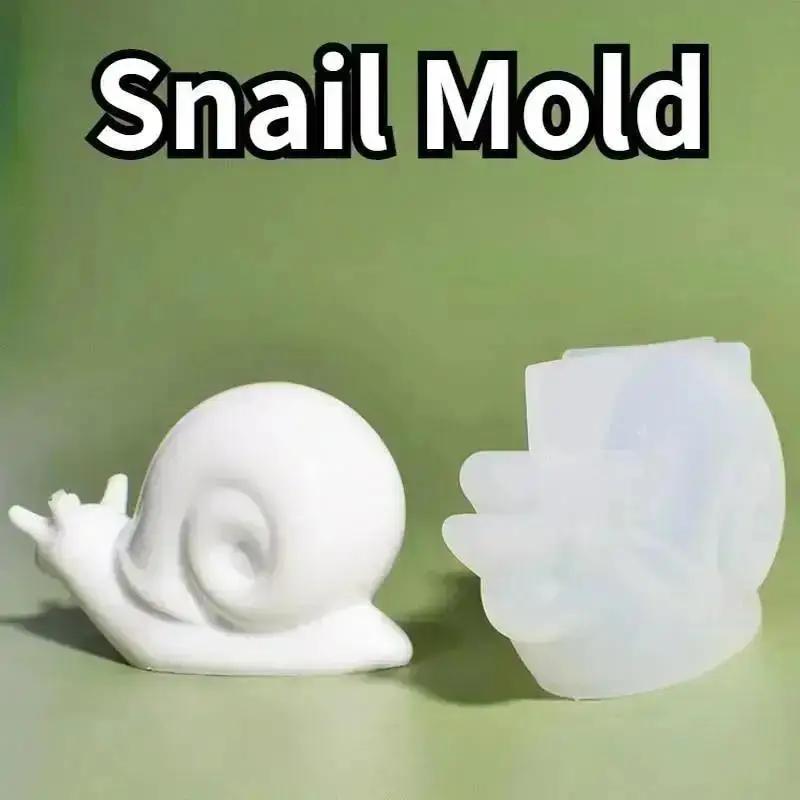Crystal Epoxy Resin Mold Lovely Snail Animal Mold Silicone Molds Casting Mold Snail Making Plaster Mould For Home Decor Ornament