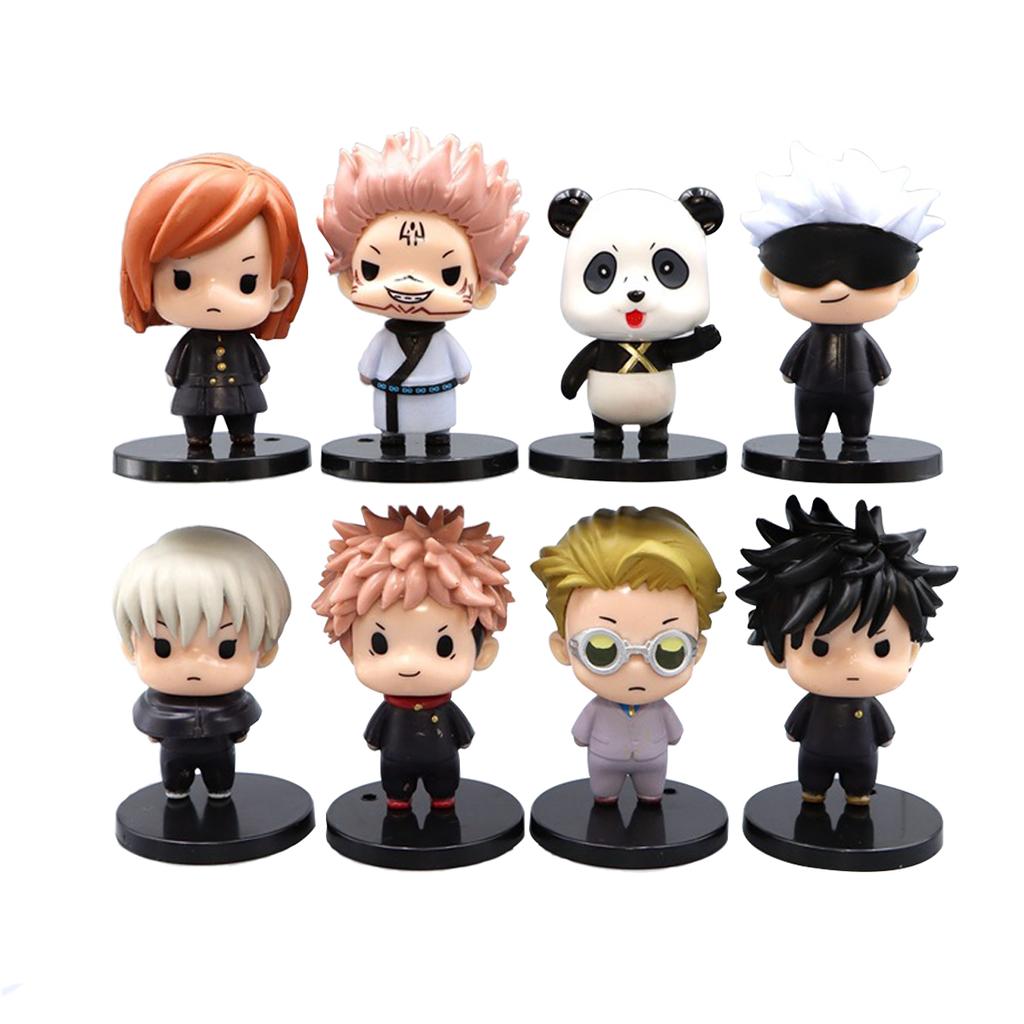 8 шт./1 набор Аниме Jujutsu Kaisen Фигурка Итадори Юдзи Фигурка Действия Сатору Годжо Игрушка Нанами Кенто Модель Инумаки Тоге Кугисаки Нобара