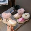 New Autumn and Winter Boots for Girls, Mid Size Children's Snow Boots with Soft Sole, Anti Slip and Plush, Thick Cotton for Children's Shoes