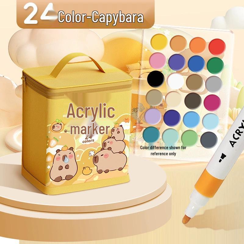 Акриловый маркер - Смываемый, Не растекающийся, Быстросохнущий, Наслаиваемый, Водостойкий маркер для искусства и школы.