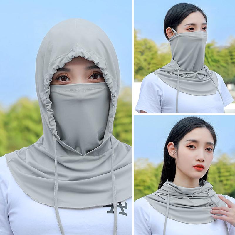1 шт. маска для лица защита от солнца шея накидка на голову для езды на велосипеде на открытом воздухе модный мягкий дышащий анти-УФ солнцезащитный головной убор