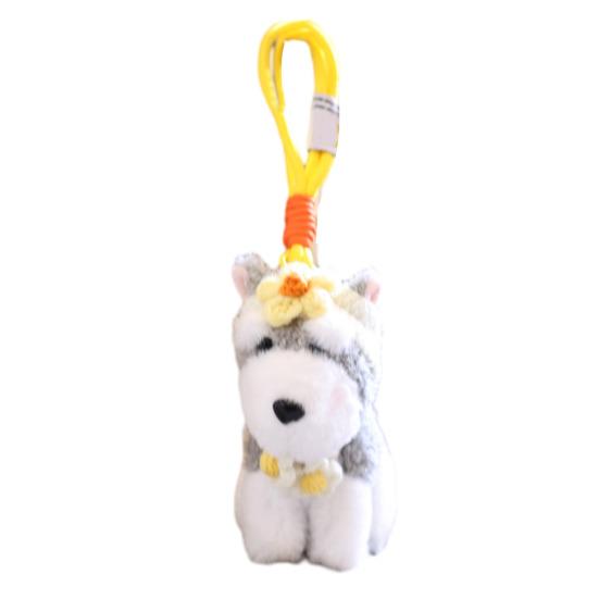 Schnauzer Dog Plush Toy Keychain Stuffed Animal Soft Pendant Cute Birthday Gifts for Bags and
