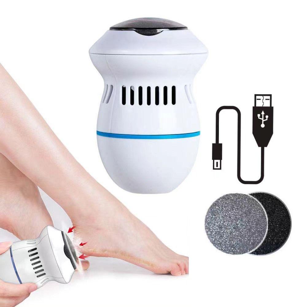 Электрическая пилка для удаления мозолей, регулируемая скорость, профессиональная педикюрная пилочка для ног со сменными пилочками для ног для омертвевшей, твердой, потрескавшейся кожи