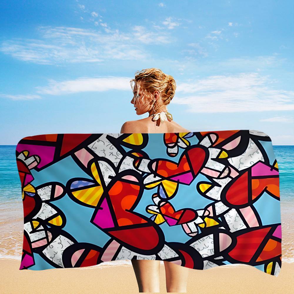 Britto Quick Drying Dish Anime Beach Swimming Towel Soft Absorbent Washcloth Children's Gifts for Kids Travel Camping Gym