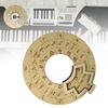 Wooden Chord Wheel Circular Melody Tool Fifths Wheel Music Learning Tool Guitar