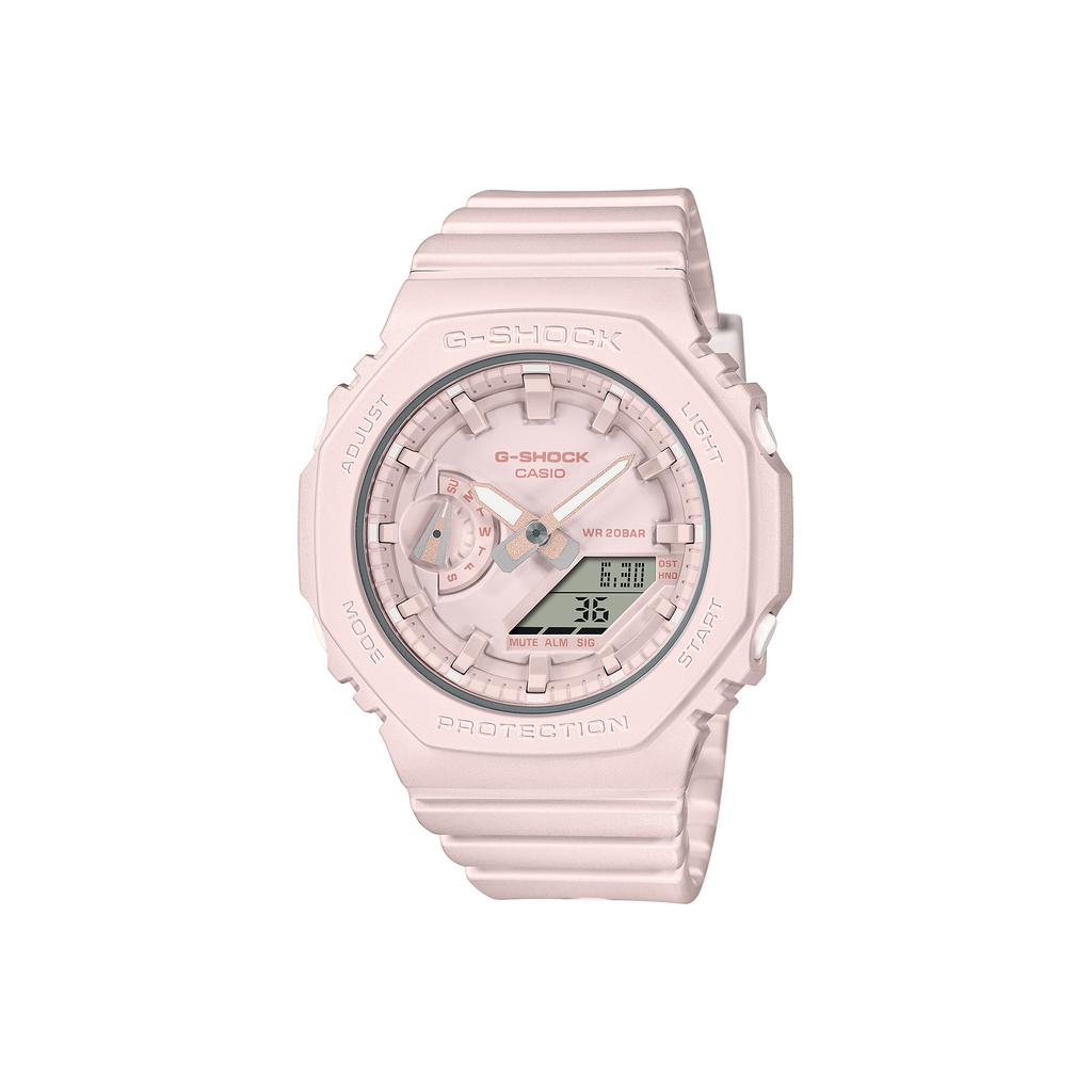 CASIO Women's Liquid Crystal/Analog Dual Display Series Pink Watch GMA-S2100BA-4APR