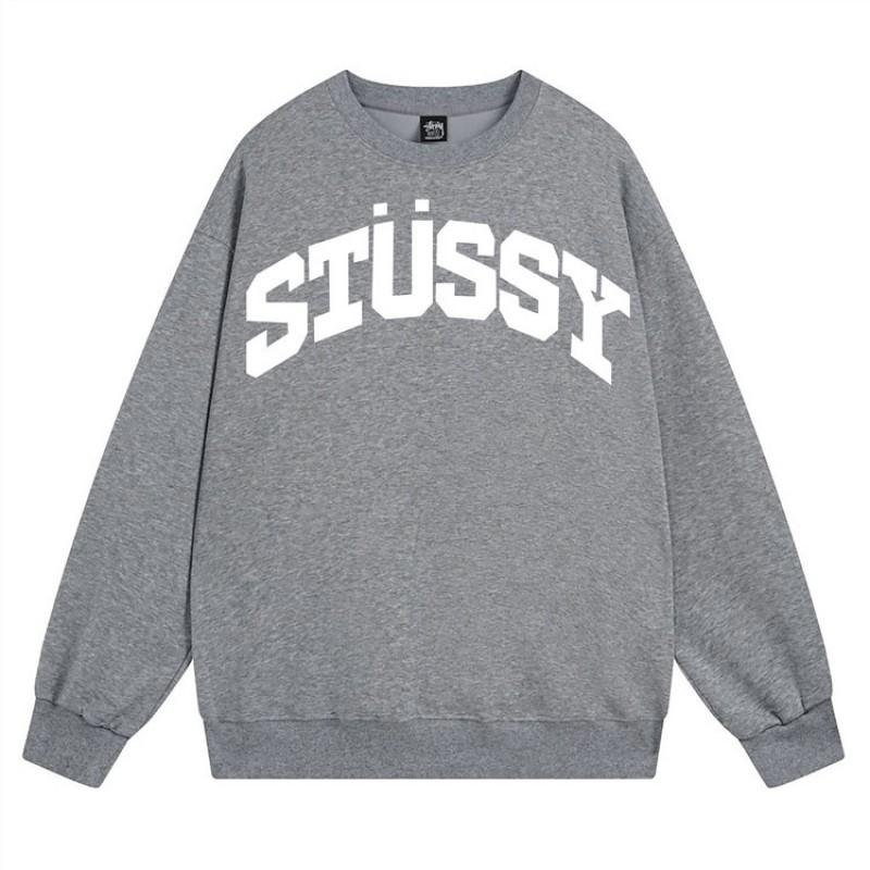 Unisex Oversized Crewneck Fleece-Lined Cotton Sweatshirt With Dice Letter Print Winter Casual Wear