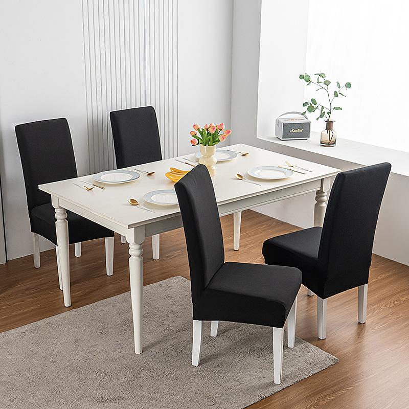 Принтованный эластичный чехол на стул на Рождество, бытовой цельный чехол-полупакет на табурет, чехол на стул для обеденного стола в отеле