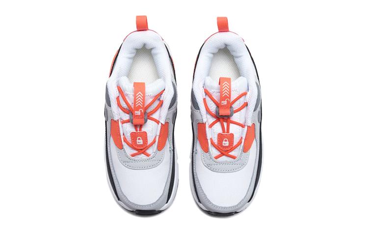 Nike Air Max 90 Toggle Mid top Детская обувь Серо-бело-оранжевая Для младенцев и малышей CV0065-100
