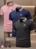 3 Pack Men's Value Pack Polo Shirts Breathable Quick Dry Short Sleeve Casual Work Golf Uniform Shirts