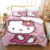 KT кошка Hello Kitty ebay трехкомпонентный комплект постельного белья с мультяшным принтом пододеяльник 3D цифровая печать