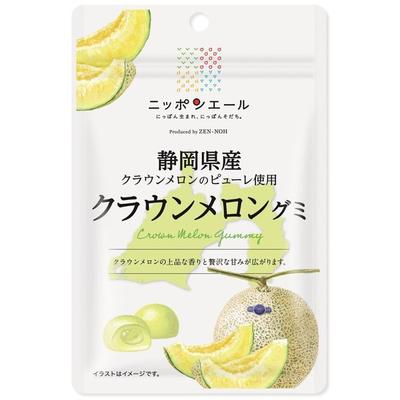 JA Nippon Ale - жевательная дыня Crown Melon Gummi из префектуры Сидзуока 40 гБренд Nippon Ale с крылатой фразой Nipp Nippon Ale с крылатой фразой «Рожденный в Японии»