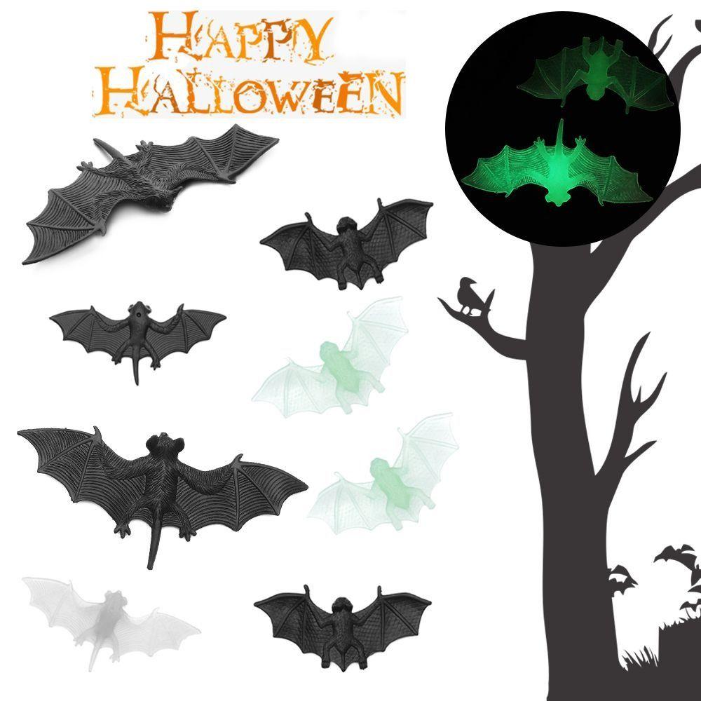 100PCS DIY Decoration Plastic Fake Bat Plastic Novelty Toy Horrible Prank Toys Children