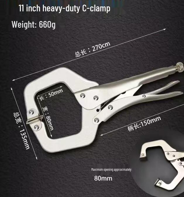 Многофункциональные универсальные плоскогубцы: Большое отверстие, плоская головка, быстрая фиксация для деревообработки и выравнивания труб