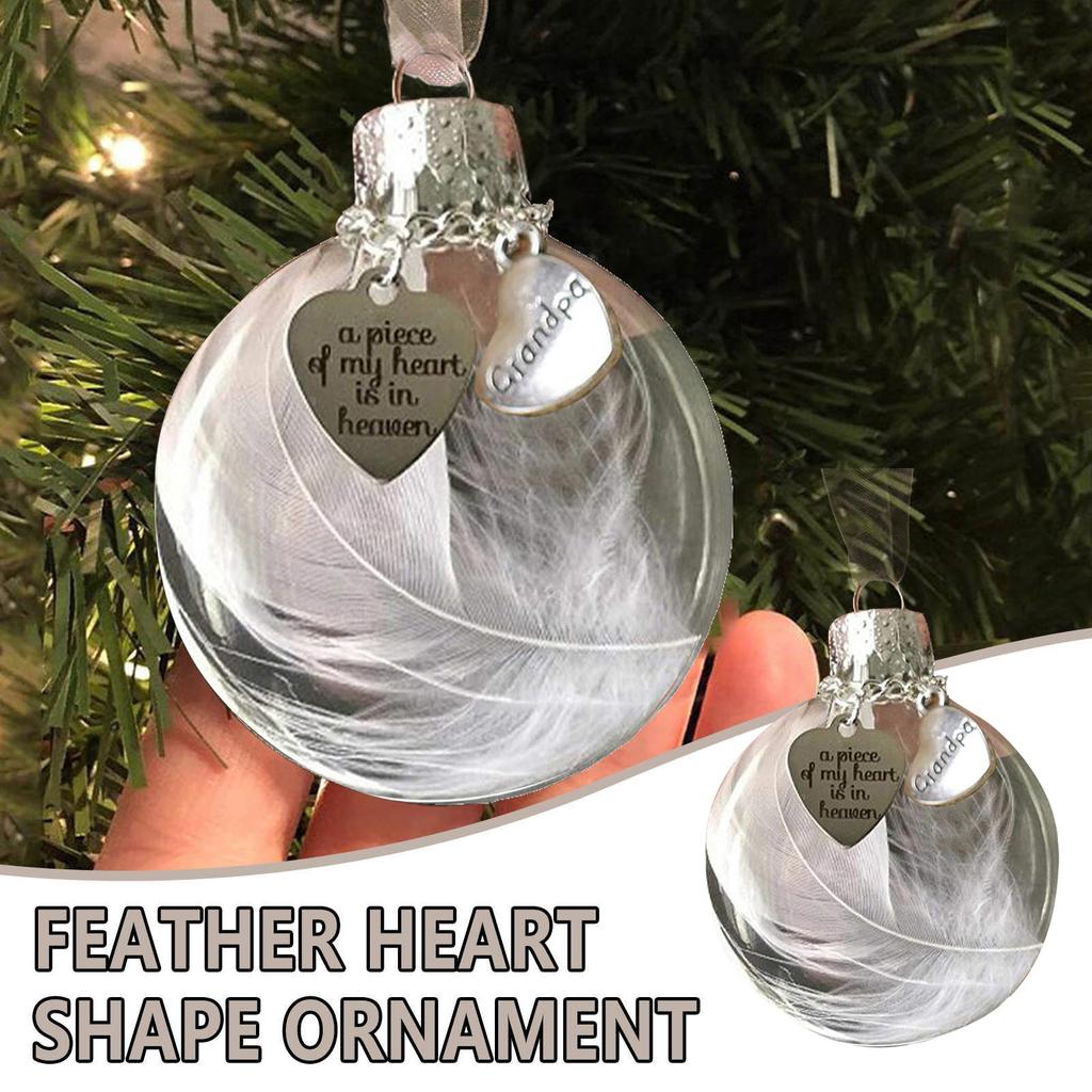 Подвеска «Перо ангела» «Любовь» Шар из перьев «Часть моего сердца вздымается» Мемориальный орнамент