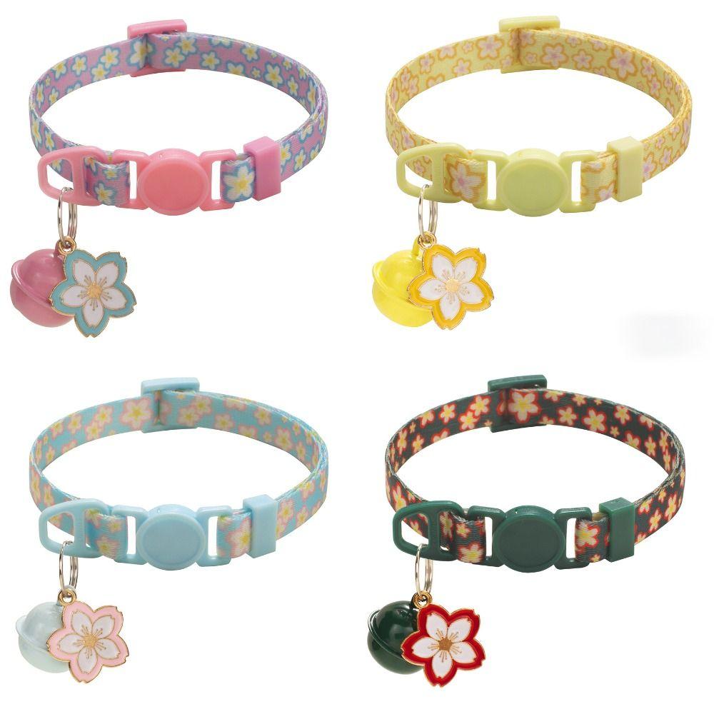 Мультяшные кошачьи ошейники Регулируемое ожерелье для котят Милый ошейник для маленьких собак Кошачьи аксессуары