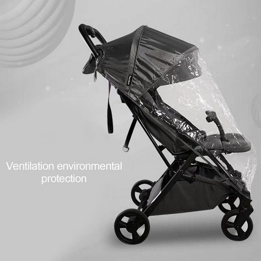 Universal Stroller Rain Cover EVA Clear Baby Pram Rain Cover Rainproof Waterproof Windproof Cover