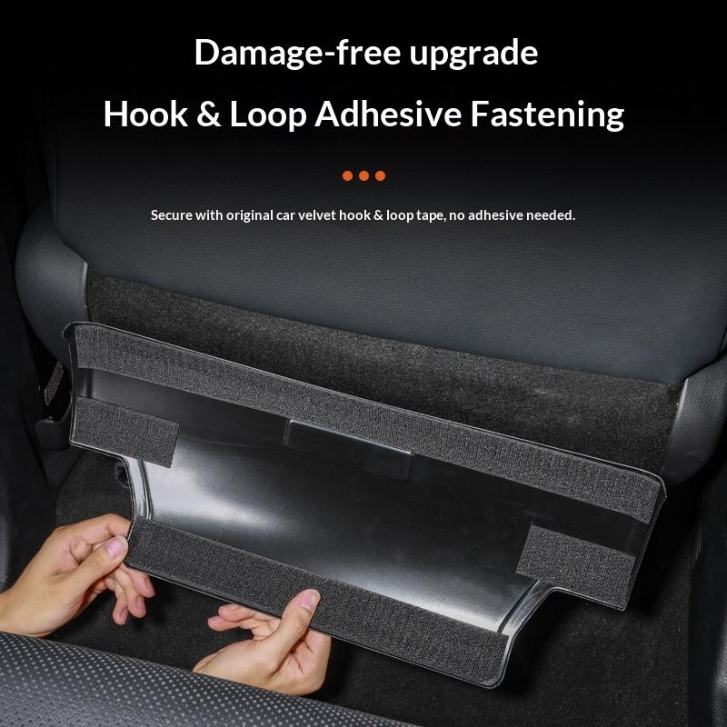 For Toyota Land Cruiser 250 Prado LC250 Car Seat Anti Kick Pad ABS Carbon Fiber Pattern Scratch-resistant Interior Accessories