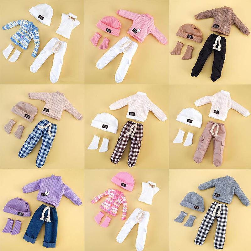 1 комплект, 32 см, костюм для куклы, 1/6, аксессуары для одевания куклы, зимний свитер, брюки