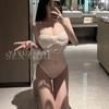Erotic Underwear, Sexy halter, cut-out Jumpsuit, Women's mesh, see-through, open-cut pajamas, no-take uniform 8622