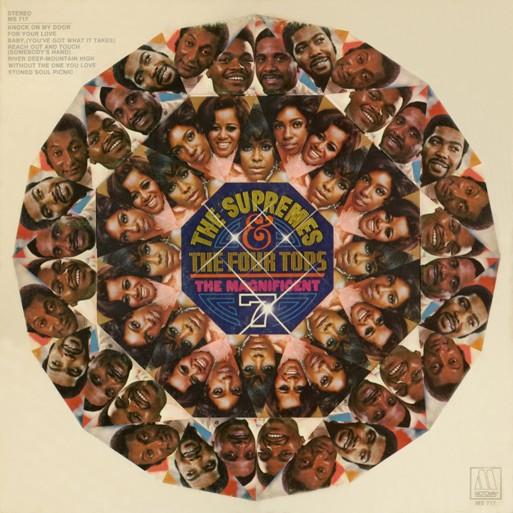 Виниловая пластинка SUPREMES FOUR TOPS The Magnificent 7 MS717 Motown 1970 US SoulFunk Б/у